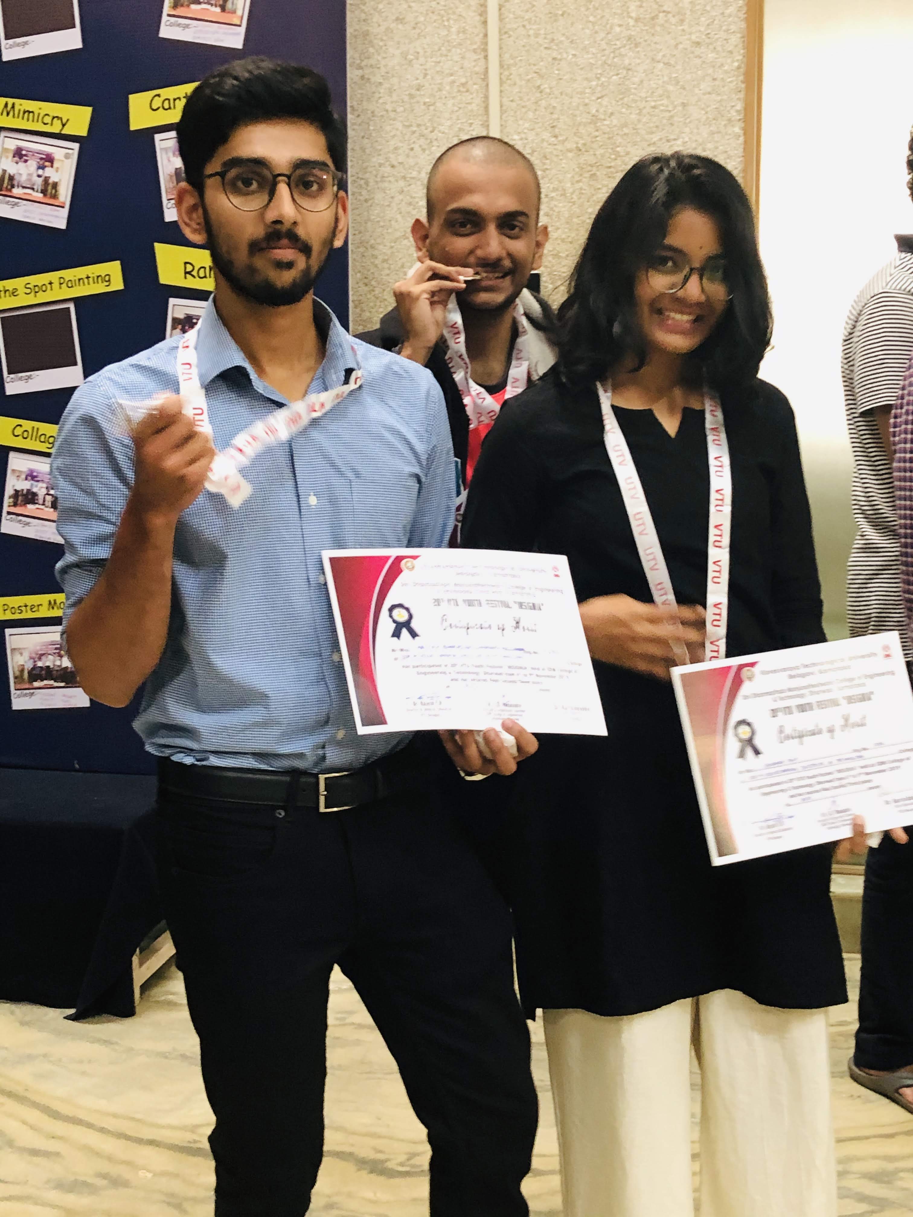VTU Youth Festival certificate